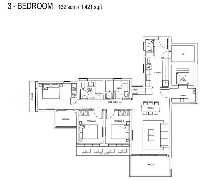 3 Bed Condo for Rent in  Newport Residences / Newport Tower - Image 7