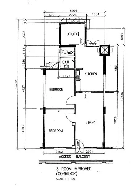3 Room (3I) HDB for Sale in  93 Whampoa Drive - Image 9