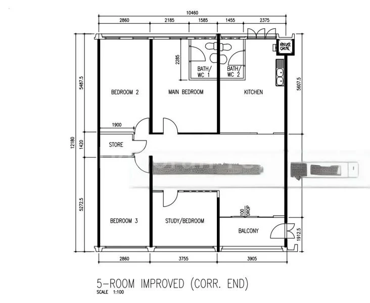 5 Room (5I) HDB for Sale in  165 Simei Road - Image 11