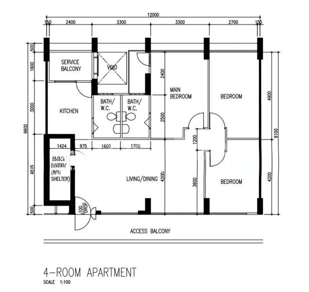 4 Room (4A) HDB for Sale in  238 Compassvale Walk - Image 10