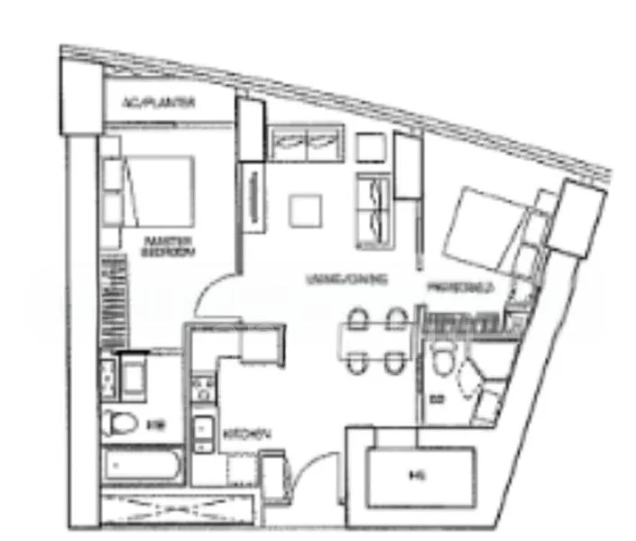 2 Bed Apartment (Condo) for Rent in  The Sail @ Marina Bay - Image 12