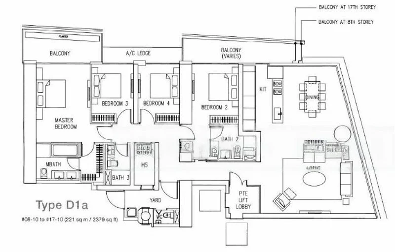 4 Bed Condo for Rent in  Marina Bay Residences - Image 14