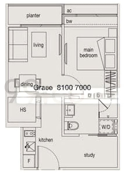 1 Bed Condo for Rent in  Loft @ Nathan - Image 7