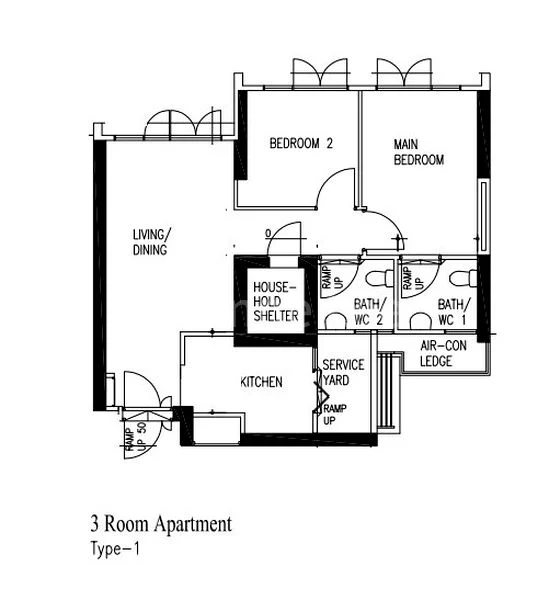 3 Room (3A) HDB for Sale in  10A Bendemeer Road - Image 8