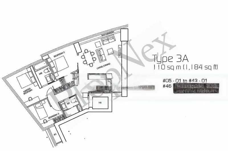 3 Bed Condo for Sale in  The Sail @ Marina Bay - Image 8