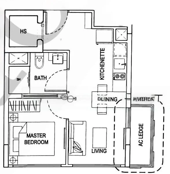 1 Bed Condo for Rent in  The Hillford - Image 12