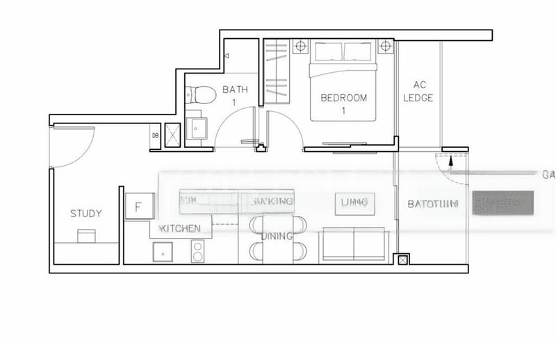 1 Bed Condo for Rent in  Rezi 24 - Image 9