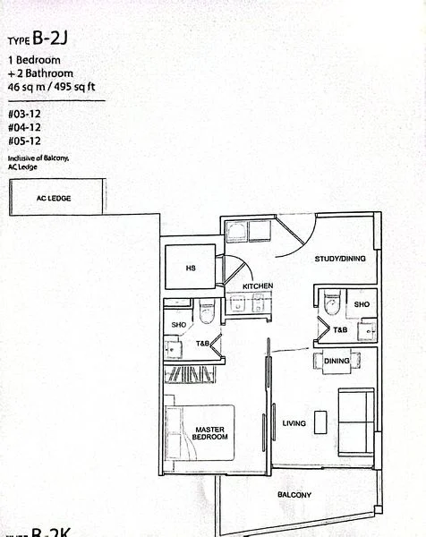 1 Bed Apartment (Condo) for Rent in  Guillemard Suites - Image 4