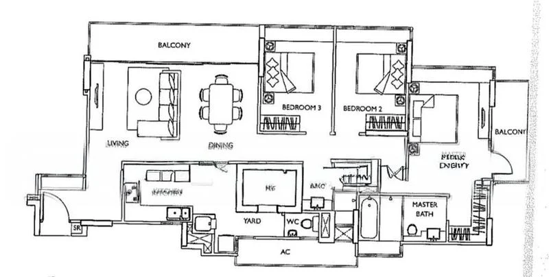 3 Bed Condo for Rent in  The Esta - Image 11