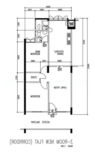 3 Room (3NG) HDB for Rent in  320 Clementi Avenue 4 - Image 11