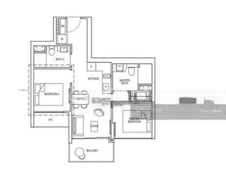 2 Bed Condo for Rent in  Grandeur Park Residences - Image 9