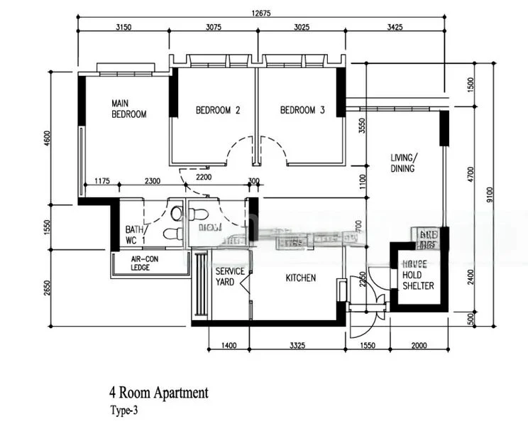 4 Room (4A) HDB for Sale in  469A Yishun Street 43 - Image 5