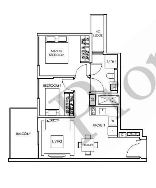 2 Bed Condo for Rent in  Highline Residences - Image 21