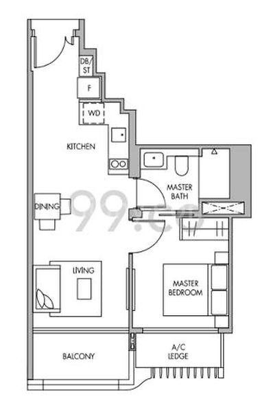 1 Bed Condo for Sale in  The Tre Ver - Image 8