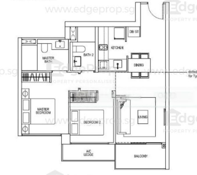 2 Bed Condo for Rent in  Rivertrees Residences - Image 7