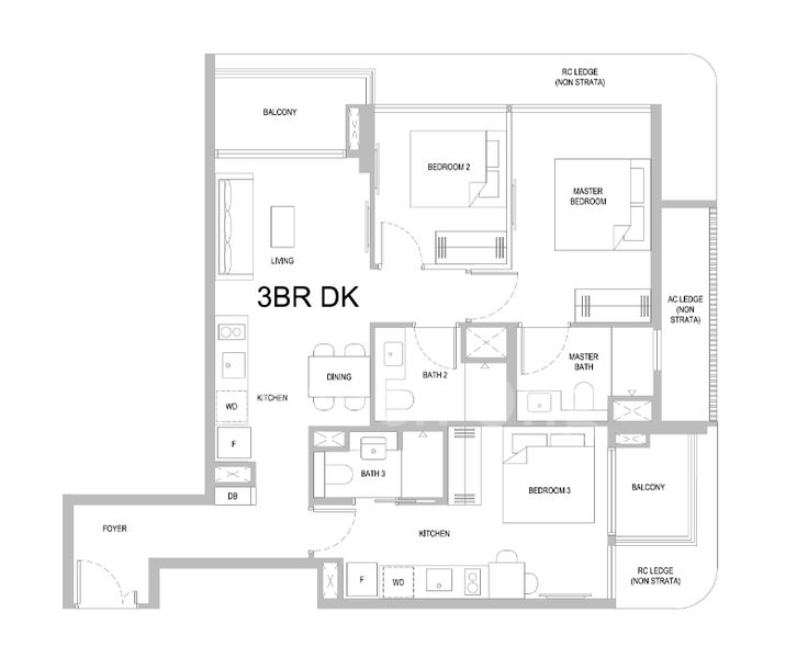 3 Bed Apartment (Condo) for Sale in One Marina Gardens - Image 10