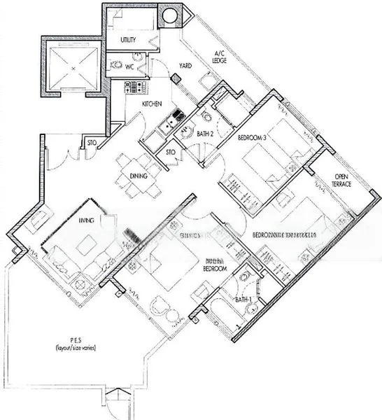 3 Bed Condo for Rent in Caribbean At Keppel Bay - Image 13