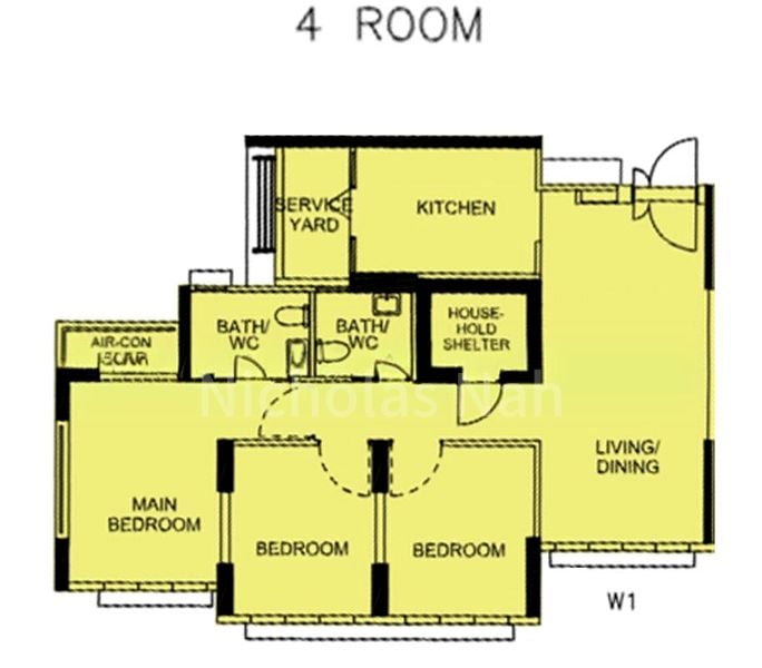 4 Room (4A) HDB for Rent in 479C Yishun Street 42 - Image 7