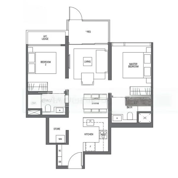 2 Bed Condo for Sale in  Midtown Modern - Image 9