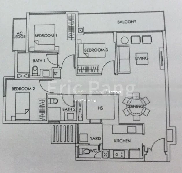 3 Bed Condo for Rent in Bedok Residences - Image 11