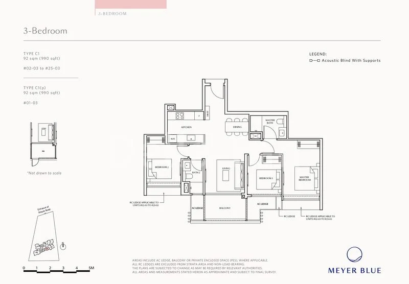 3 Bed Condo for Sale in  Meyer Blue - Image 7