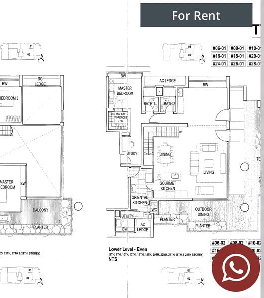 4 Bed Apartment (Condo) for Rent in  Skypark - Image 7