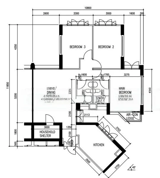 4 Room (4A) HDB for Sale in  182 Bedok North Road - Image 7