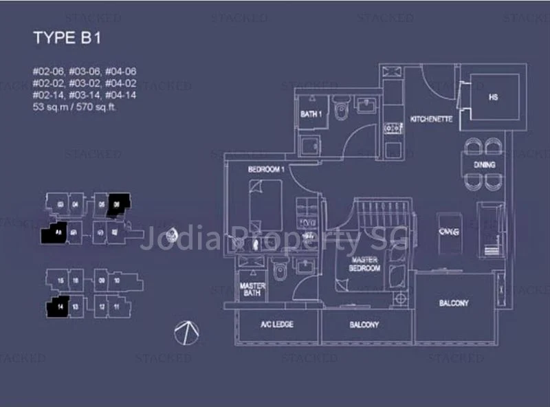 2 Bed Condo for Rent in  Kovan Grandeur - Image 15