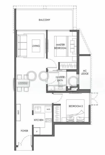 2 Bed Condo for Rent in  Nyon - Image 10