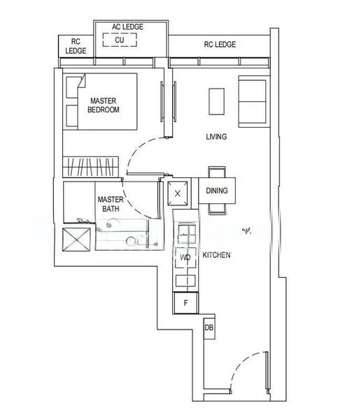 1 Bed Condo for Rent in  Newport Residences / Newport Tower - Image 6