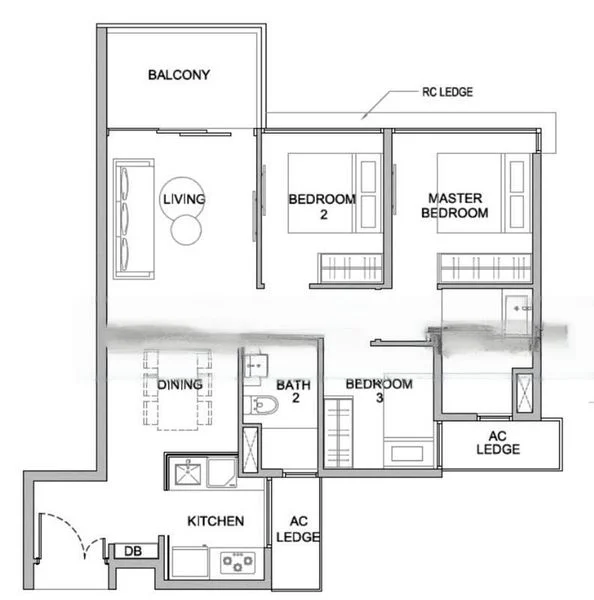 3 Bed Apartment (Condo) for Rent in  Kingsford Waterbay - Image 5