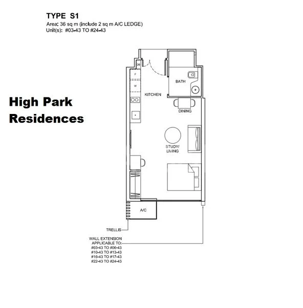 Studio Apartment (Condo) for Sale in  High Park Residences - Image 9