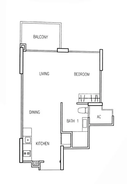1 Bed Apartment (Condo) for Sale in  Hillion Residences / Hillion Mall - Image 5