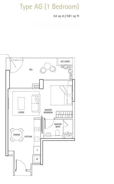 1 Bed Condo for Rent in  Waterbank At Dakota - Image 9