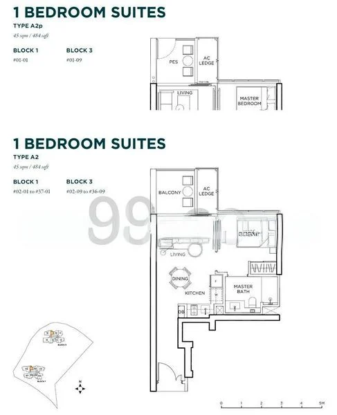 1 Bed Condo for Rent in  Gem Residences - Image 7