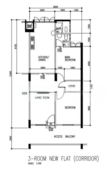 3 Room (3NG) HDB for Sale in  339 Clementi Avenue 5 - Image 7