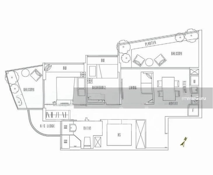 2 Bed Apartment (Condo) for Rent in  Illuminaire On Devonshire - Image 12