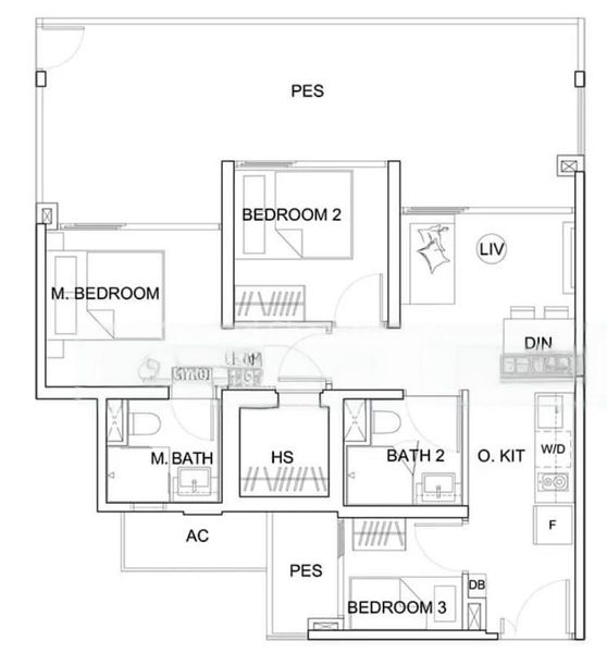 3 Bed Condo for Rent in  Uptown @ Farrer - Image 9