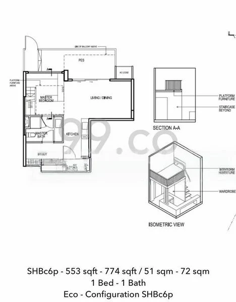 1 Bed Condo for Rent in  Eco - Image 9
