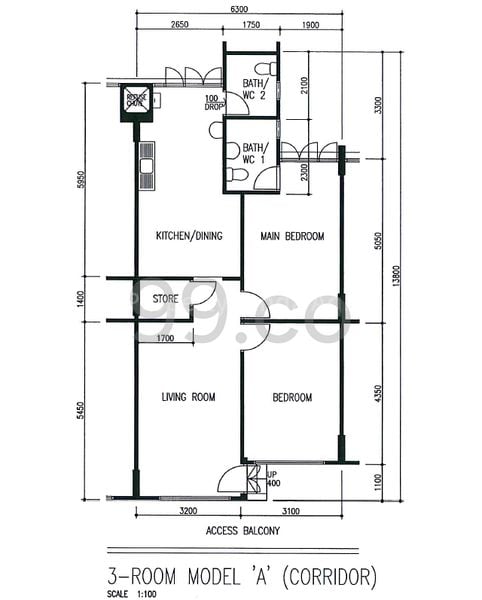 3 Room (3A) HDB for Sale in 852 Yishun Street 81 - Image 6
