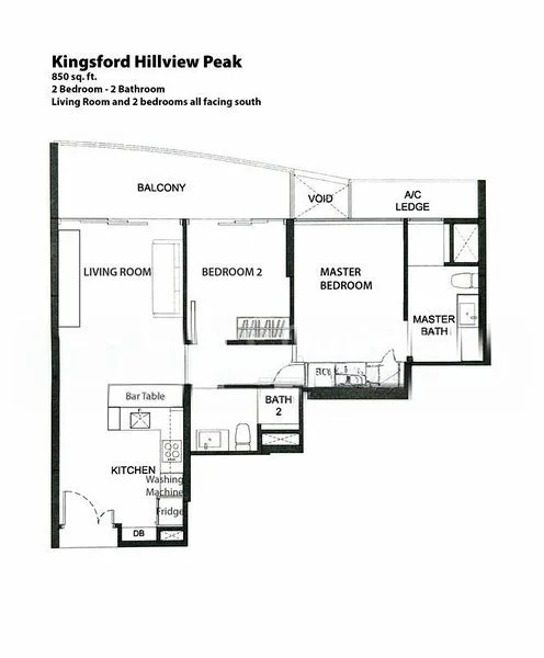 2 Bed Condo for Rent in  Kingsford Hillview Peak - Image 9