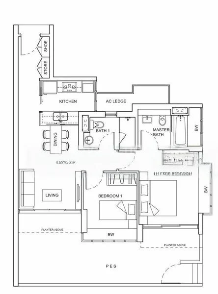 2 Bed Condo for Rent in  Livia - Image 12
