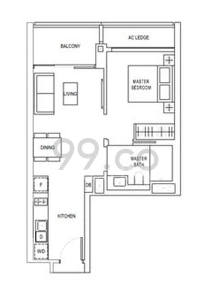 1 Bed Condo for Sale in  JadeScape - Image 7