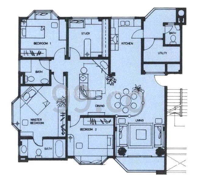 4 Bed Apartment (Condo) for Sale in Gilstead Mansion - Image 17