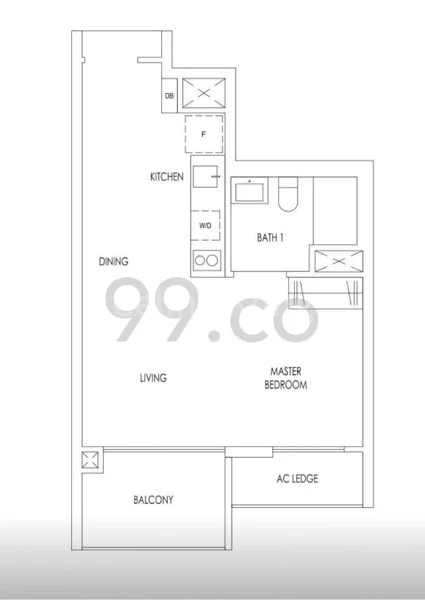 1 Bed (Condo) for Rent in  Treasure at Tampines - Image 6