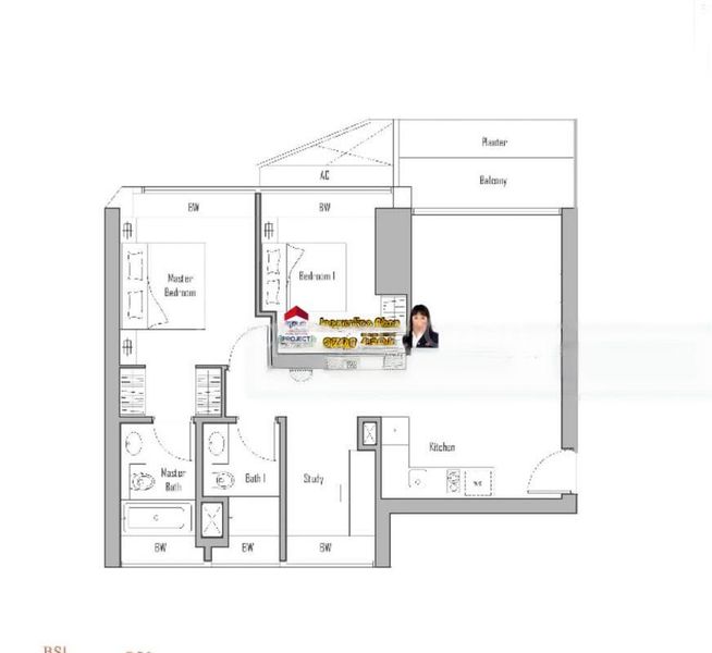 2+1 Bed Condo for Rent in  V On Shenton - Image 6