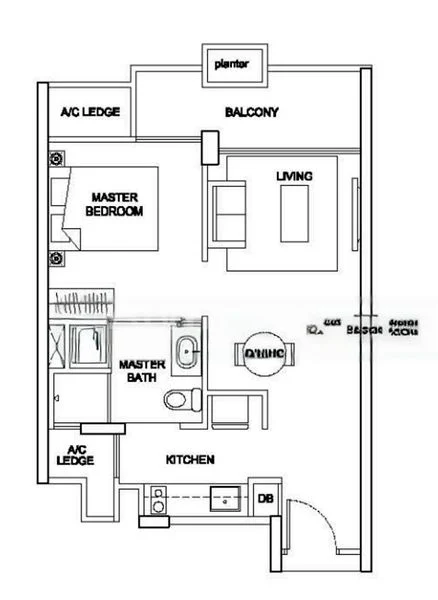 1 Bed Condo for Rent in  The Santorini - Image 15