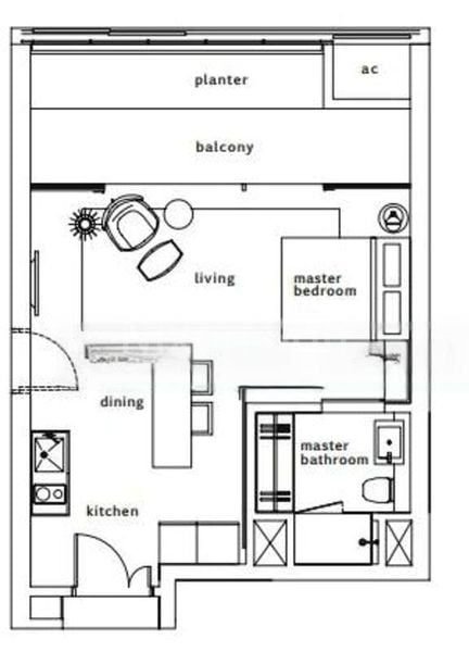 1 Bed Condo for Rent in  OUE Twin Peaks - Image 9