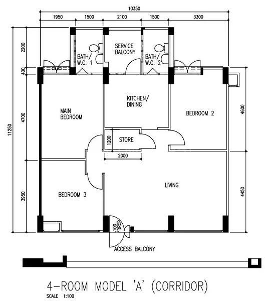 4 Room (4A) HDB for Sale in  523 Jelapang Road - Image 7