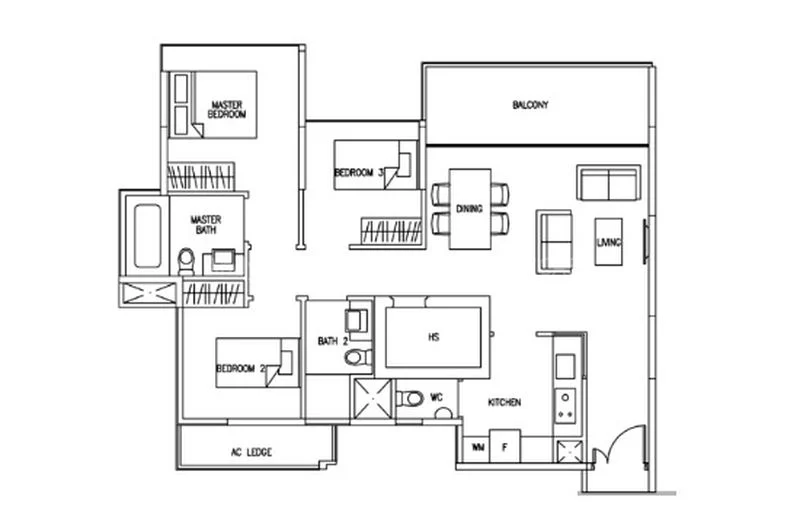 3 Bed Executive Condo for Sale in  Austville Residences - Image 8